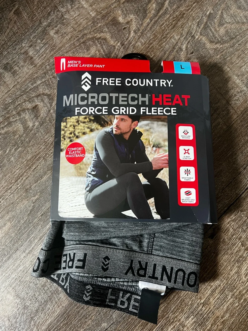 Free Country Force Grid Fleece Base Layer Top and Bottom-‎ Size Large